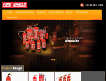 Tablet Screenshot of fireshieldindia.com
